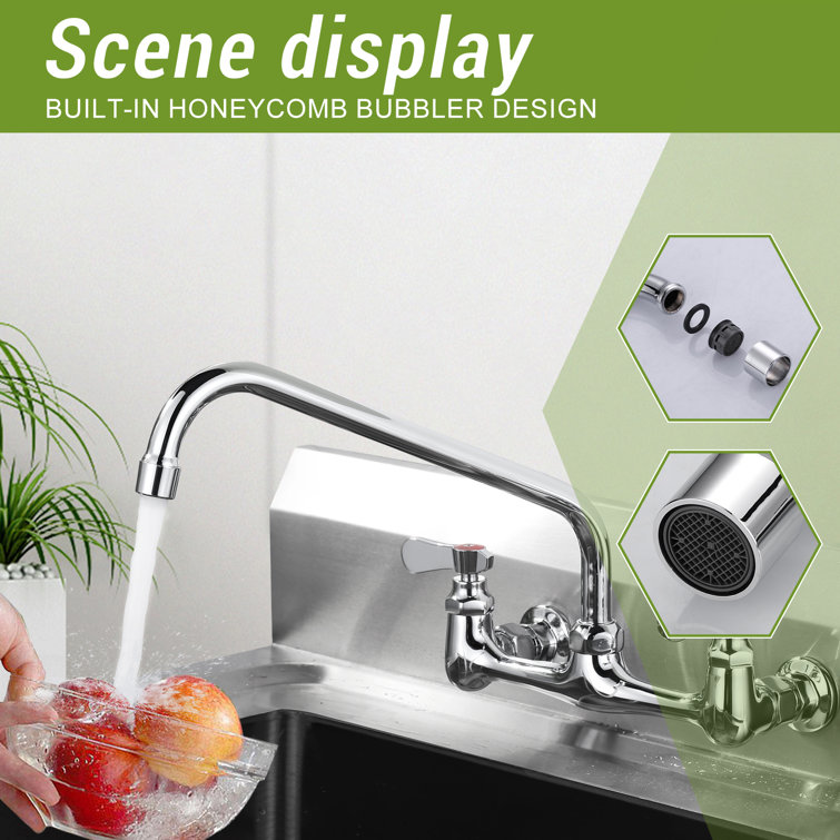 12" Polished Chrome Swivel Kitchen Faucet Spout Replacement