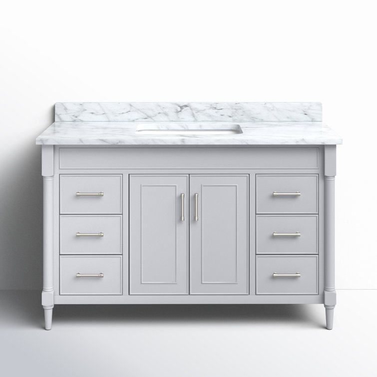 Selene Light Gray 49'' Single Freestanding Bathroom Vanity