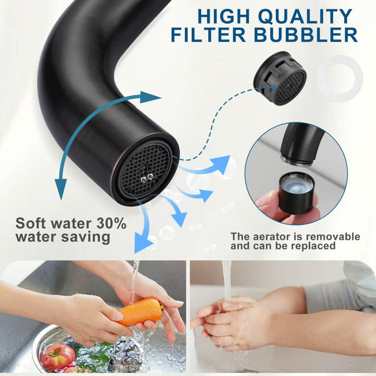 Oil Rubbed Bronze Single Handle Stainless Steel Bar Faucet