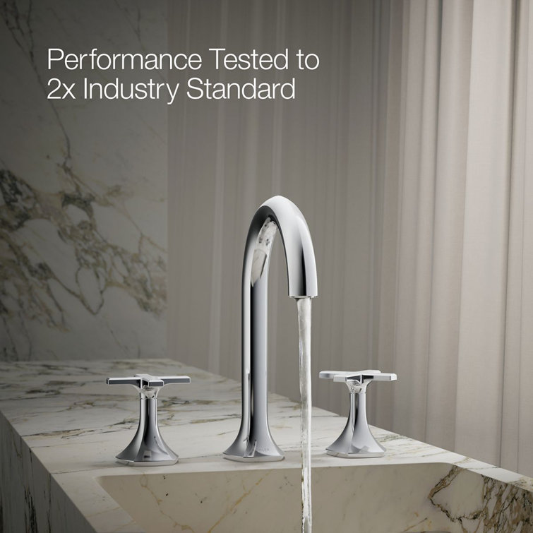 Elegant Occasion Cross Bathroom Faucet Handles in Polished Chrome