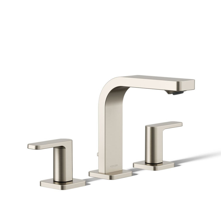 Parallel Chic 24" Vibrant Brushed Nickel Widespread Bathroom Faucet