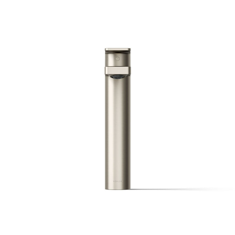 Vibrant Brushed Nickel Tall Single-Handle Bathroom Faucet