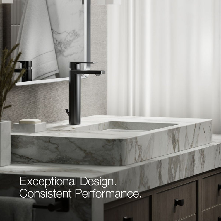 Parallel Matte Black 10.25" Tall Single-Handle Bathroom Faucet