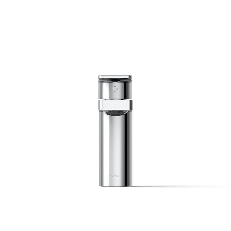 Parallel Polished Chrome Single-Handle Low-Arc Bathroom Faucet