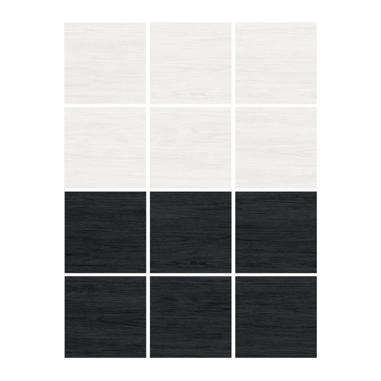 Lawrence Black and White Vinyl Peel and Stick Floor Tiles