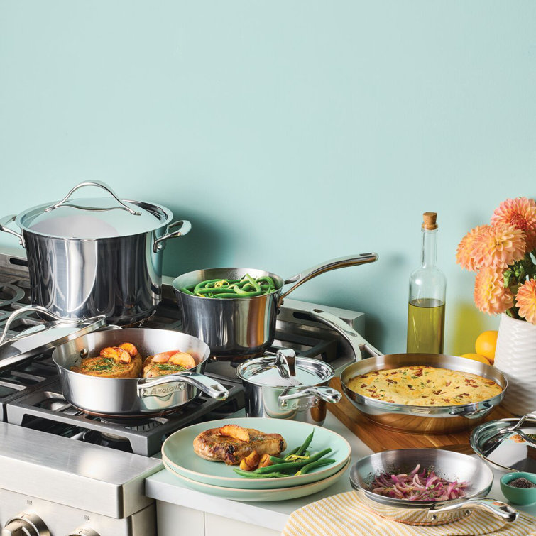 Anolon Nouvelle Copper Stainless Steel 10-Piece Cookware Set