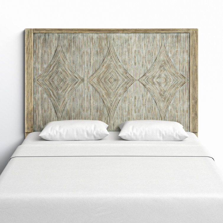 Natural Driftwood King Resin and Wood Headboard