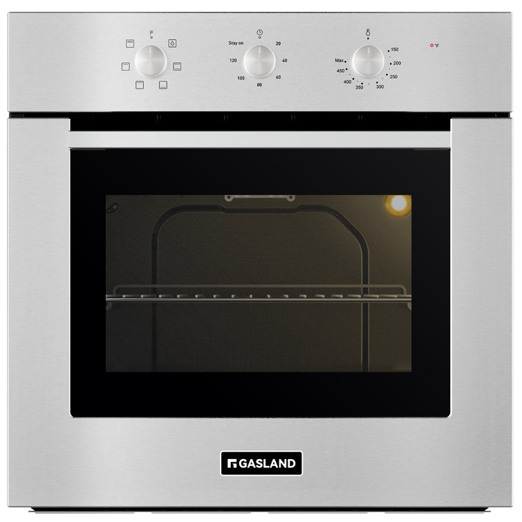 24" Stainless Steel Electric Single Wall Oven with 6 Cooking Functions