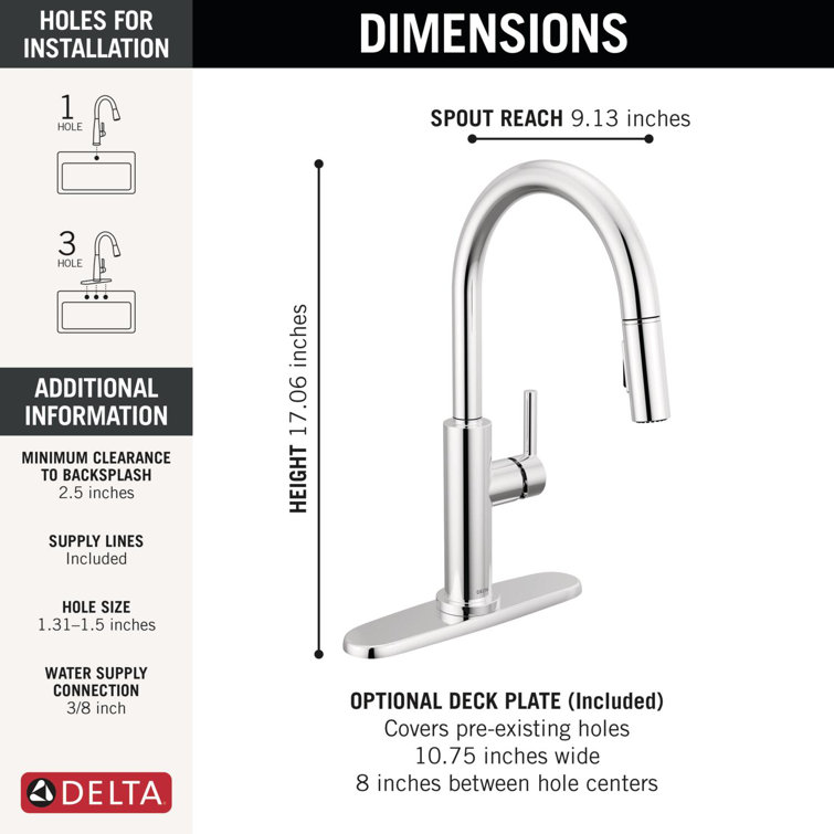 Nicoli Chrome Single Handle Pull Down Sprayer Kitchen Faucet
