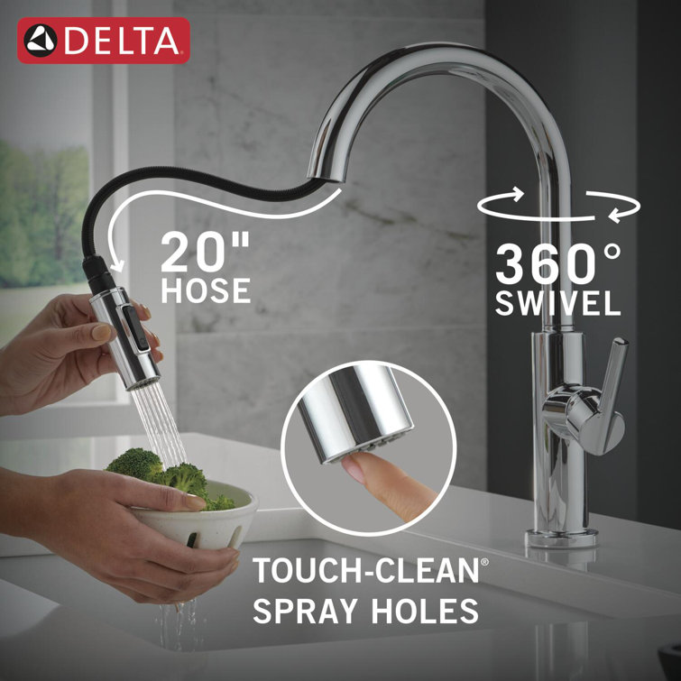 Nicoli Chrome Single Handle Pull Down Sprayer Kitchen Faucet