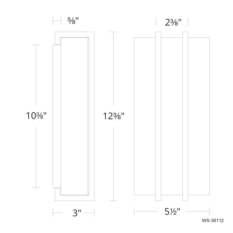 Aged Brass & Black Leather LED Wall Sconce - Dimmable