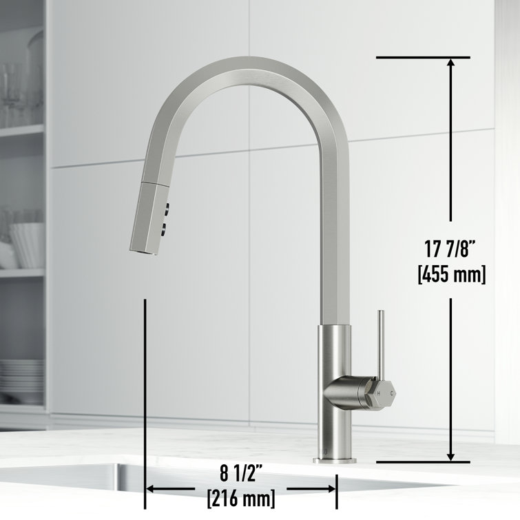 Hart 18" Stainless Steel Pull-Down Kitchen Faucet