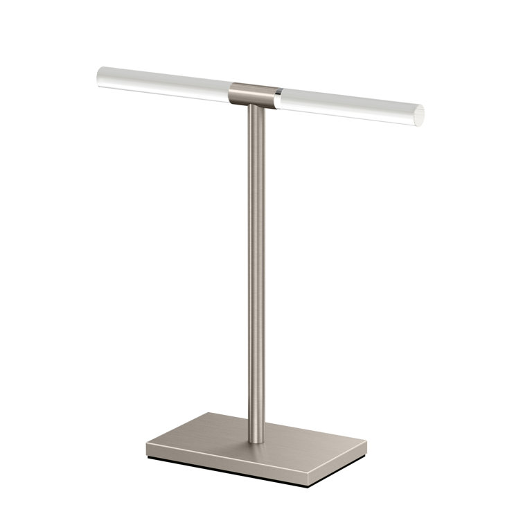 Brushed Nickel Freestanding T-Shape Countertop Towel Holder
