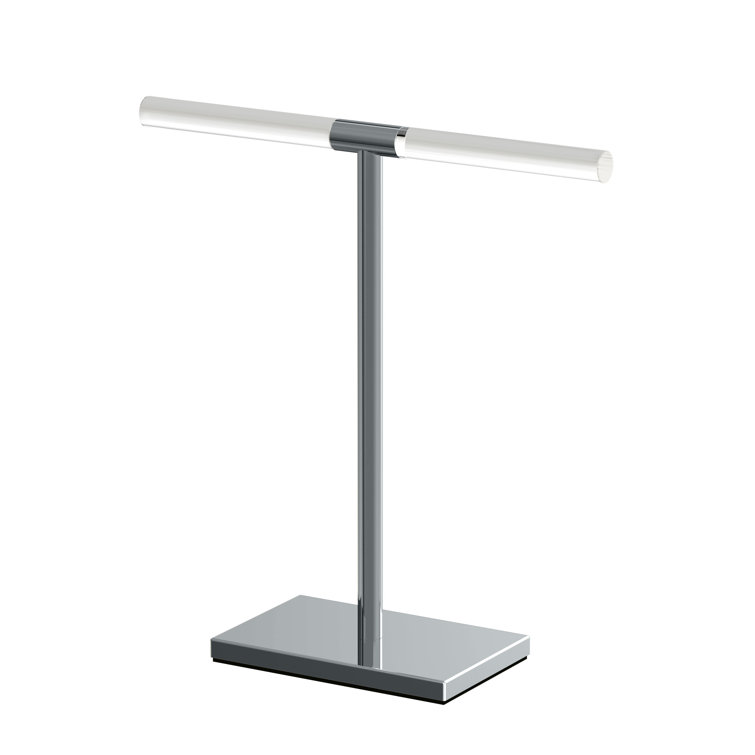 Chrome T-Shape Freestanding Countertop Hand Towel Holder
