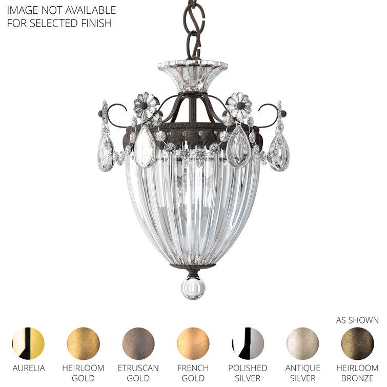 Aurelia Mini White Crystal 3-Light Pendant