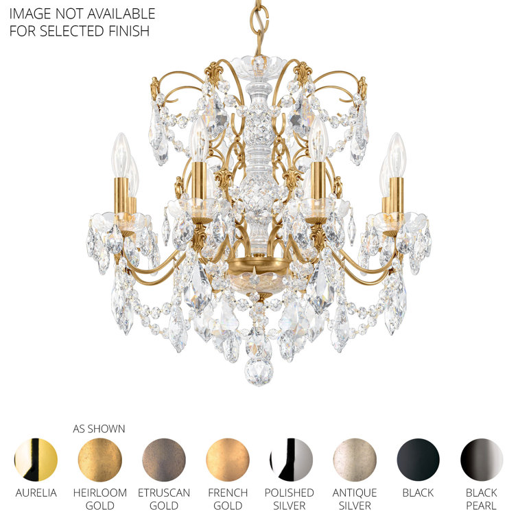 Regal Black and Crystal 8-Light Heritage Chandelier