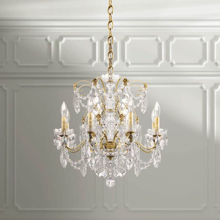 French Gold Century 8-Light Heritage Crystal Chandelier