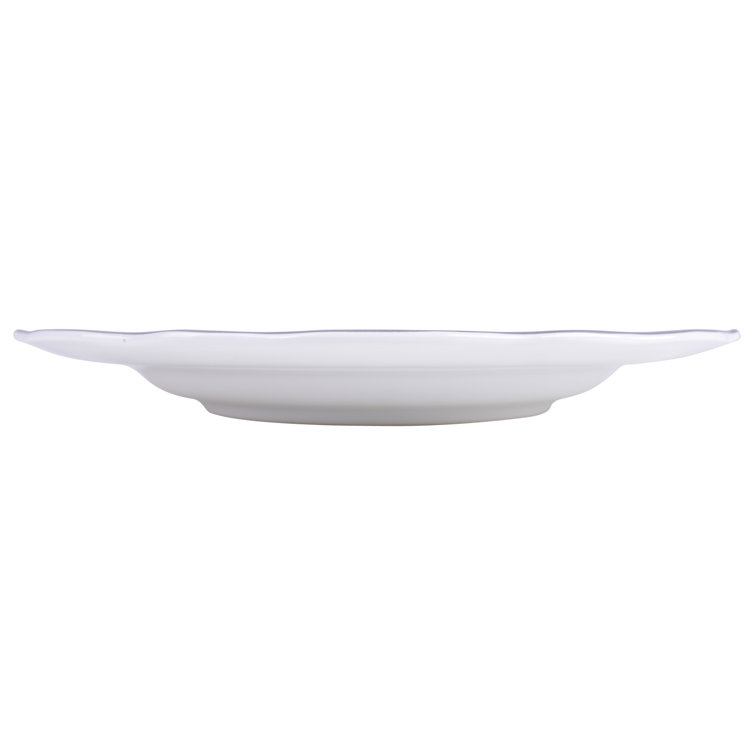 Bellamy White Floral Porcelain 12-Piece Dinnerware Set