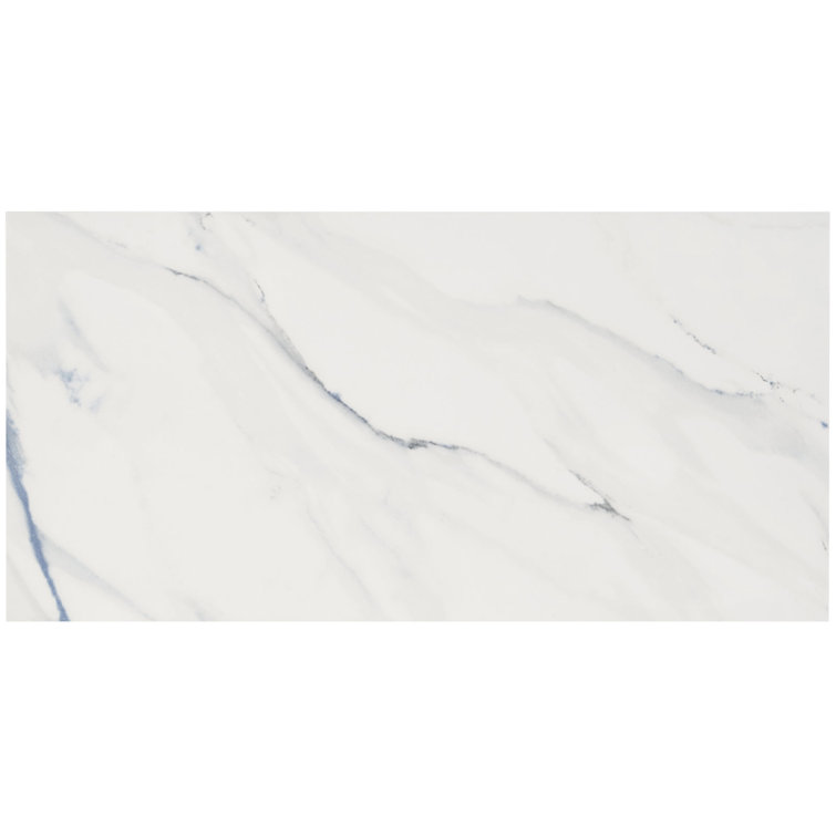 Calacatta Indigo 12" x 24" Polished Porcelain Floor and Wall Tile