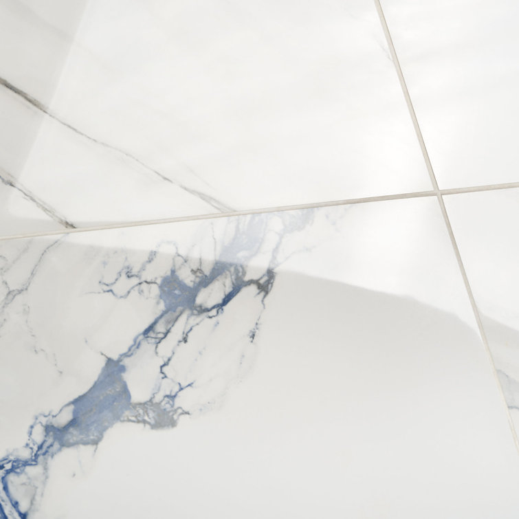 Calacatta Indigo 12" x 24" Polished Porcelain Floor and Wall Tile