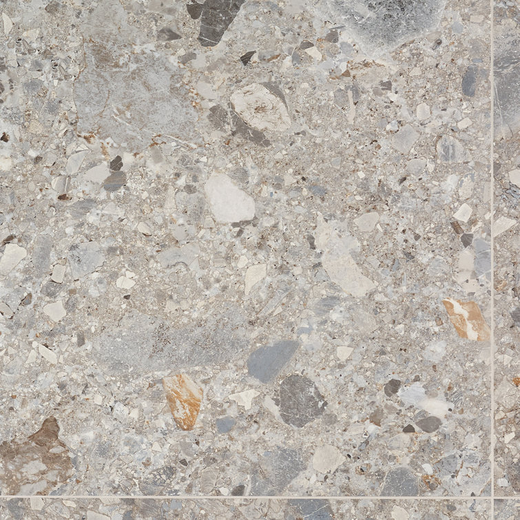 Venitia Matte Gray Porcelain 24" x 24" Floor and Wall Tile