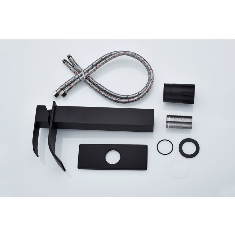 Matte Black Stainless Steel Single Handle Bathroom Faucet