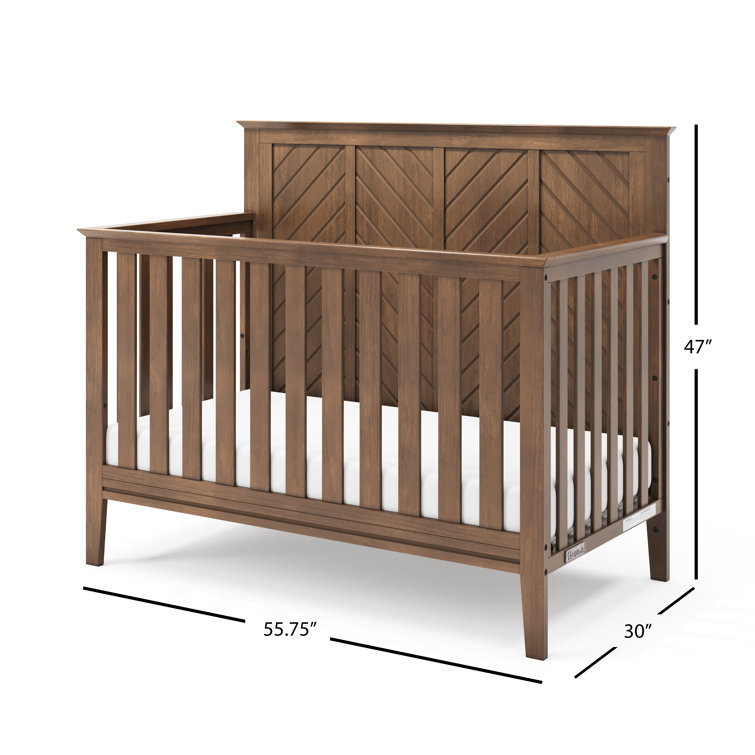 Atwood Cocoa Bean Pine Wood 3-Piece Nursery Set