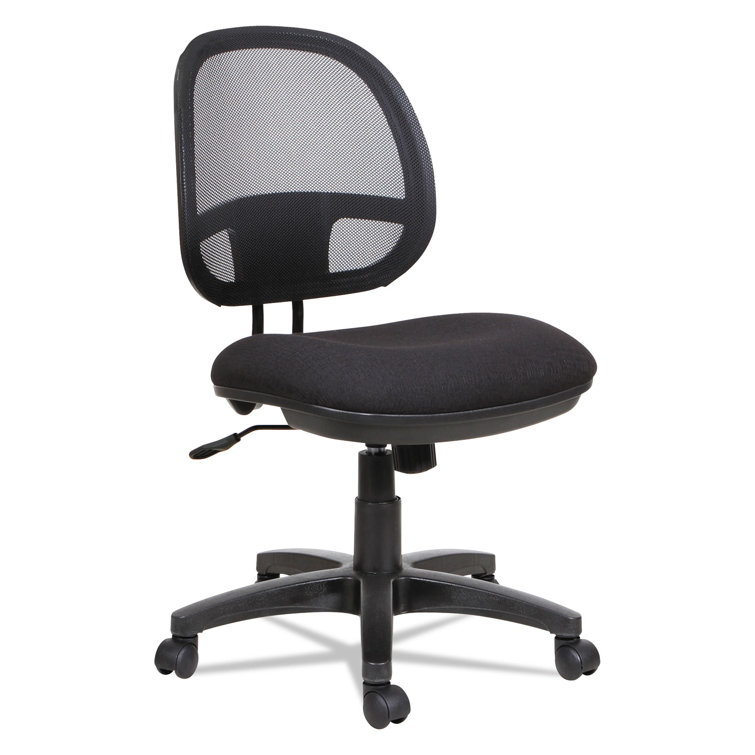 ErgoFlex Adjustable Mesh Task Chair with Waterfall Seat, Black