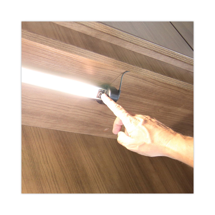 Black 24" Under Cabinet LED Strip Light with Touch Dimming