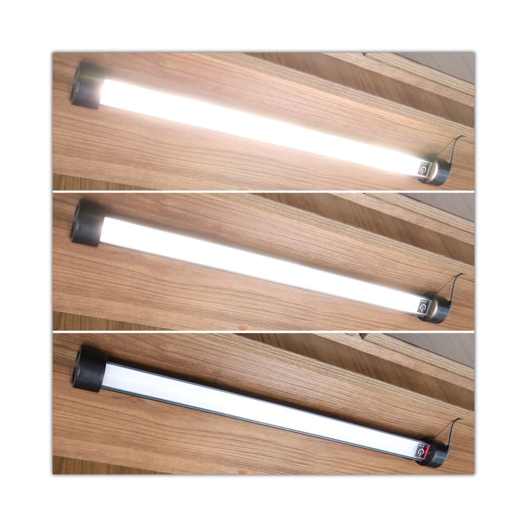 Black 24" Under Cabinet LED Strip Light with Touch Dimming