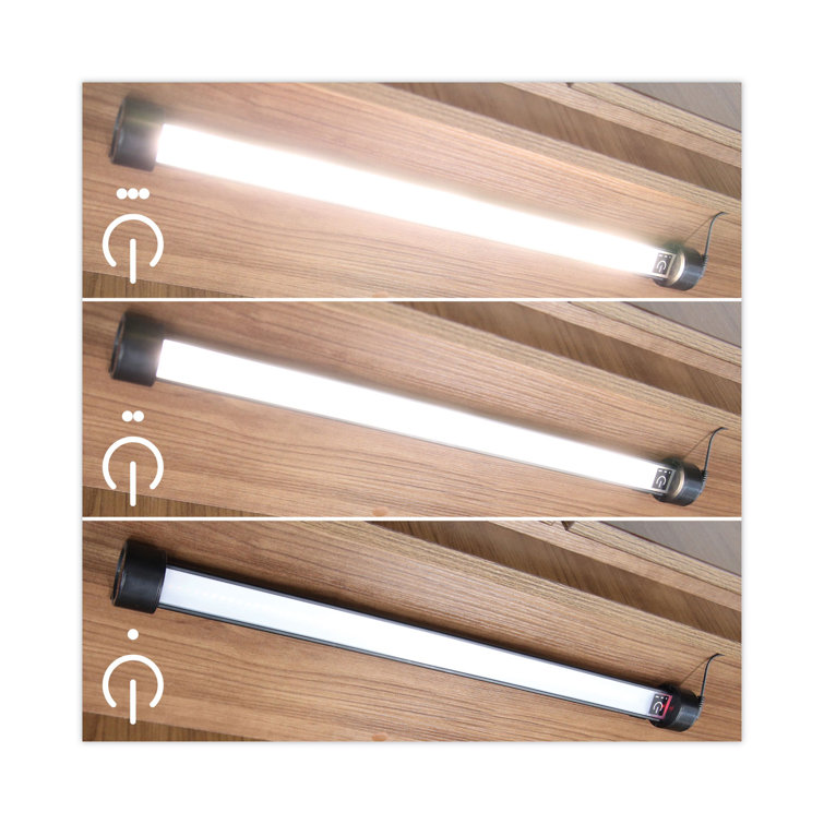 Black 24" Under Cabinet LED Strip Light with Touch Dimming