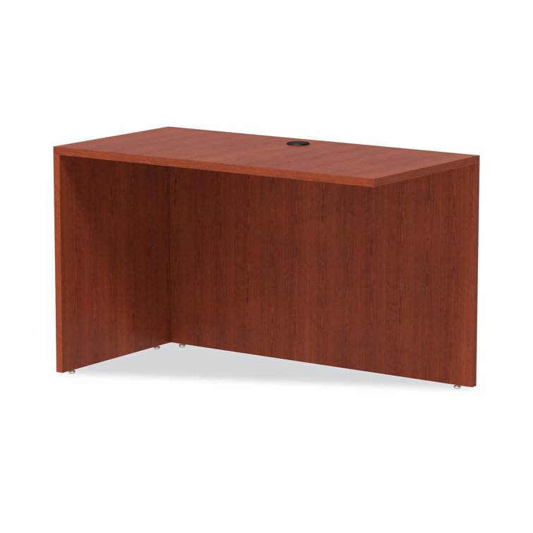Medium Cherry Reversible Return Desk with PVC Edge Banding