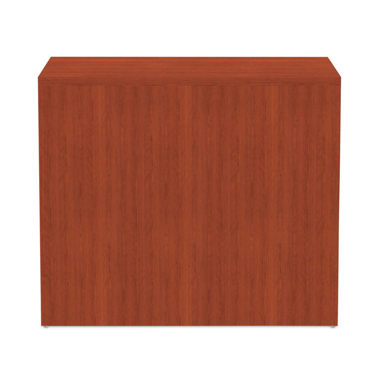 Medium Cherry 34'' Wide Lockable 2-Drawer Lateral File Cabinet