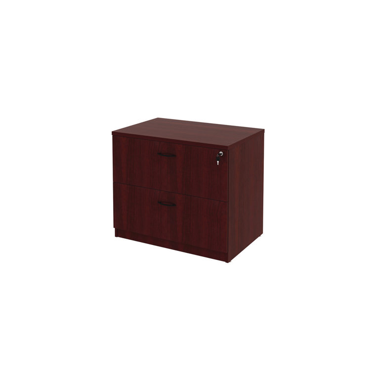 Mahogany 2-Drawer Lockable Water Resistant Lateral File Cabinet
