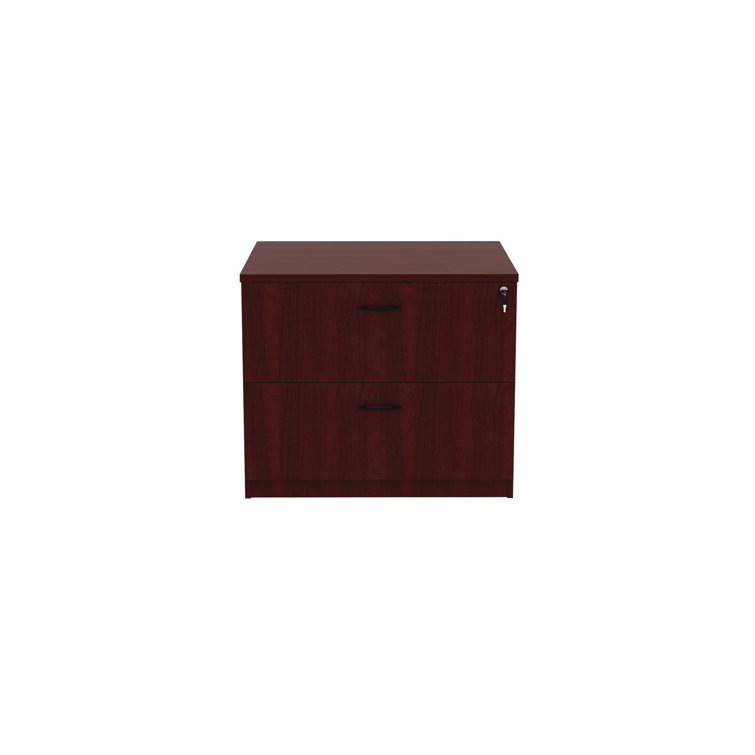 Mahogany 2-Drawer Lockable Water Resistant Lateral File Cabinet