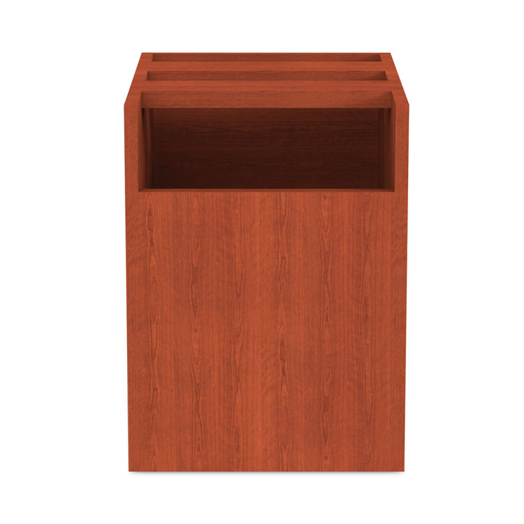 Medium Cherry 2-Drawer Lockable Legal Size Pedestal