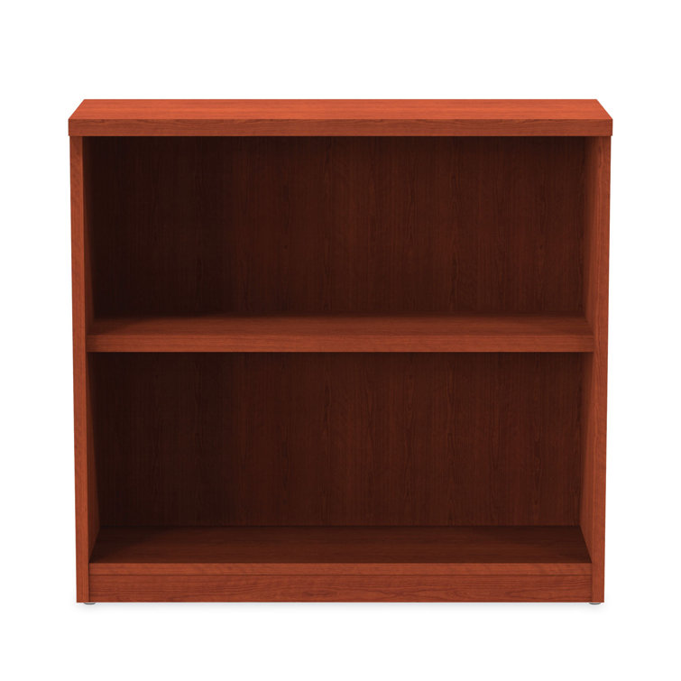 Adjustable Valencia 2-Shelf Bookcase in Espresso Cherry Finish