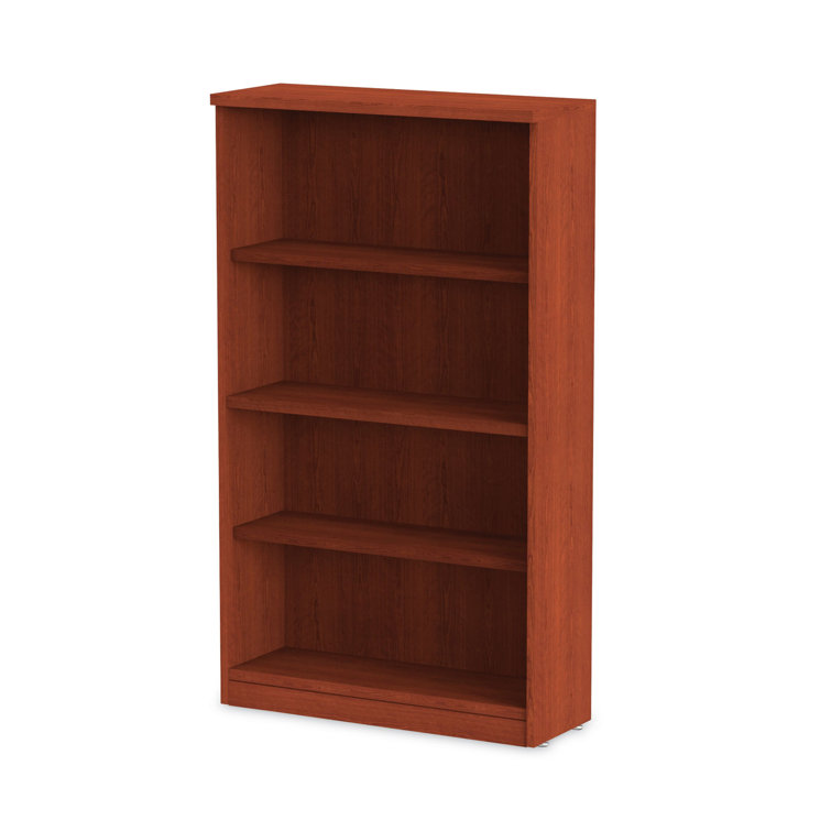 Valencia Medium Cherry Adjustable Four-Shelf Bookcase
