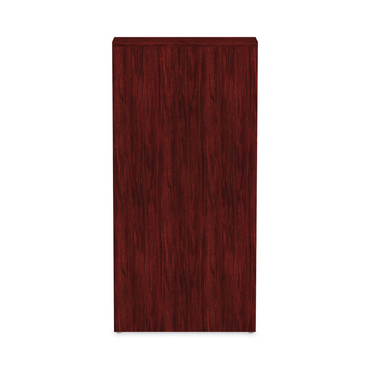 Valencia Adjustable Mahogany Woodgrain 5-Shelf Bookcase