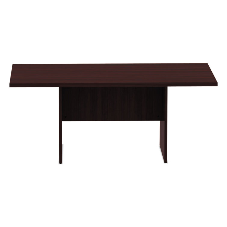 Mahogany Rectangular Conference Table with Laminate Top