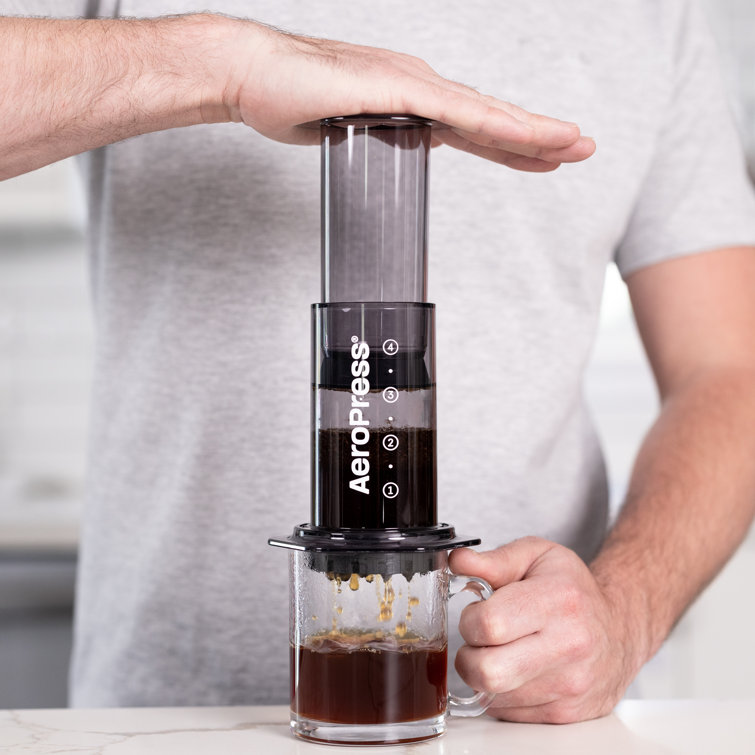 AeroPress Clear Black Single-Serve Coffee Maker