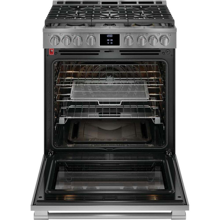 Frigidaire 30" Stainless Steel Convection Gas Range with Griddle