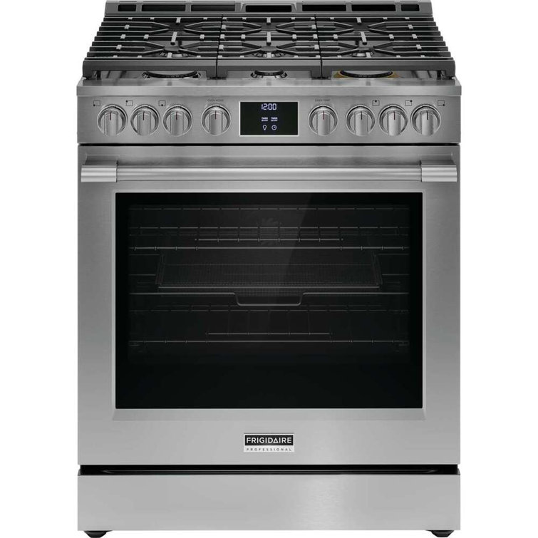 Frigidaire 30" Stainless Steel Convection Gas Range with Griddle