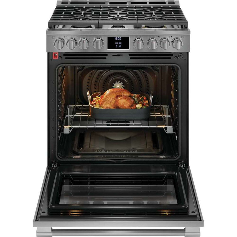 Frigidaire 30" Stainless Steel Convection Gas Range with Griddle