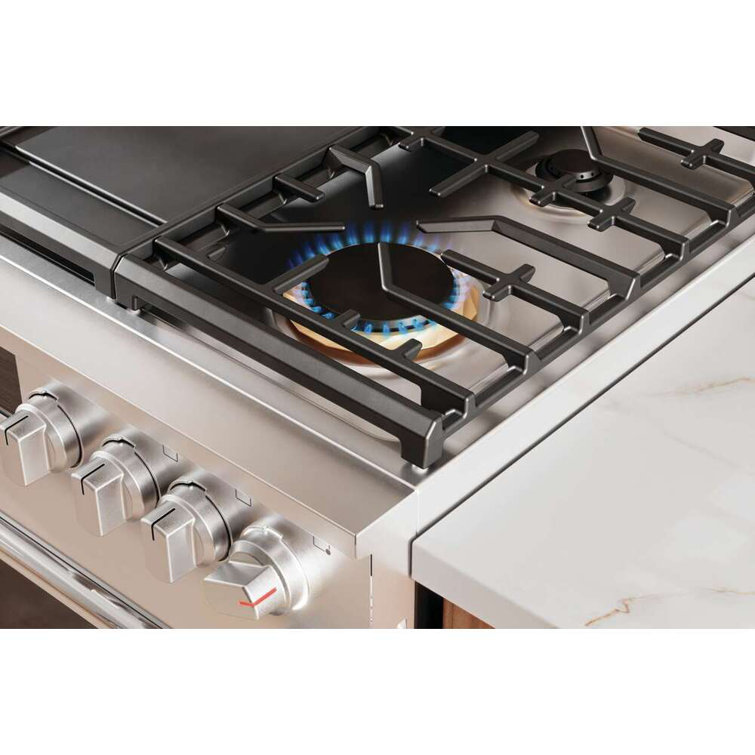 Frigidaire 30" Stainless Steel Convection Gas Range with Griddle