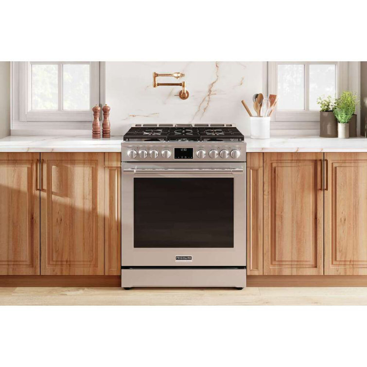 Frigidaire 30" Stainless Steel Convection Gas Range with Griddle