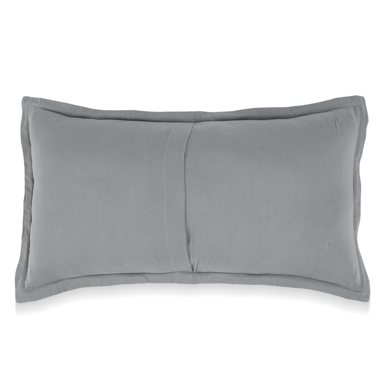 Sea Fog Blue Cotton King Pillow Sham