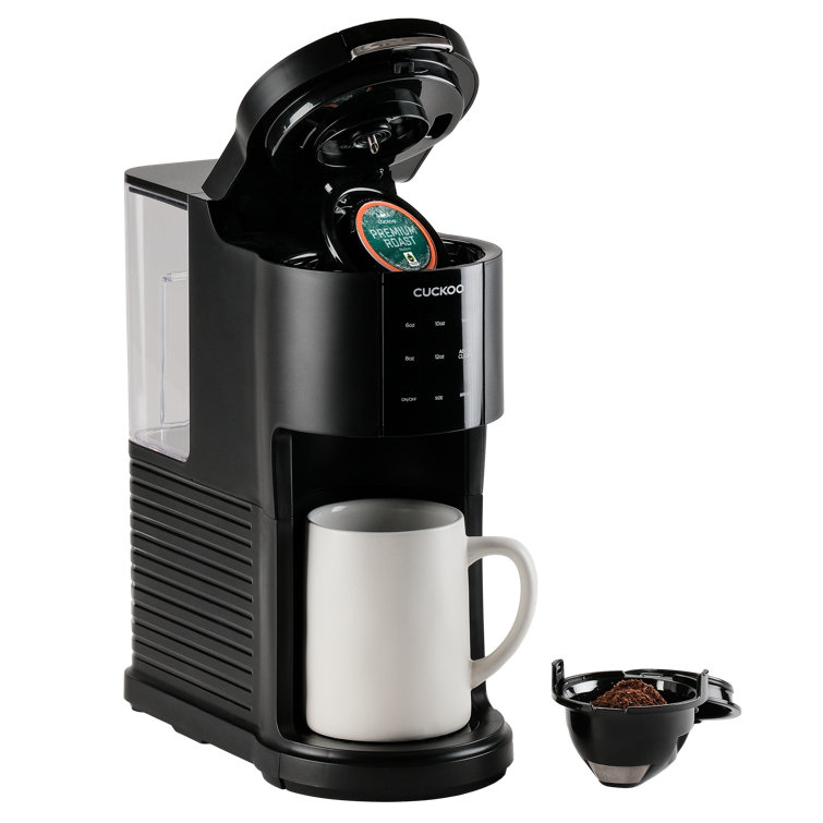 Cuckoo Electronics CCM-AK011B CUCKOO Electric 3-in-1 Coffee Maker Uses Ground Coffee/ K-Cup Pod / Loose Tea Leaves Single Serve Coffee Brewer and Tea Maker (CCM-AK011B)