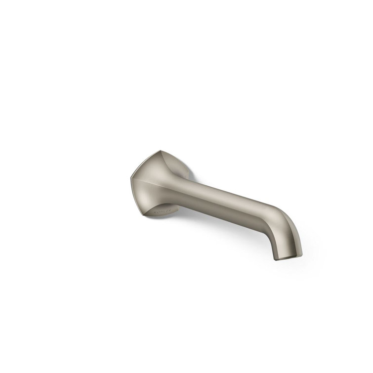 Occasion 8.63" Vibrant Brushed Nickel Wall-Mount Bathroom Faucet Spout