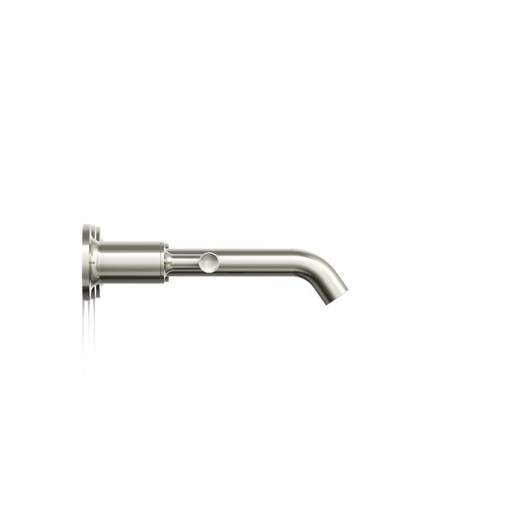 Purist Vibrant Polished Nickel Double Handle Wall-Mount Bathroom Faucet